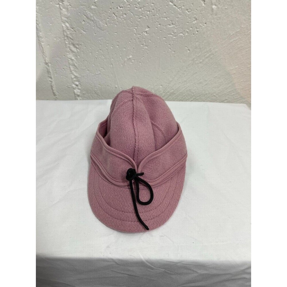 STORMY KROMER GIRLS PINK FLAT HAT WOOL MIX SIZE SMALL